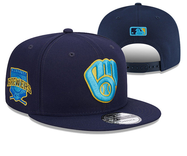 MLB Milwaukee Brewers Stitched Snapback Hats 0012
